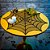 Toalha Centro de Mesa Halloween Teia de Aranha Preto 51 cm Kit com 4 Peças - Imagem 1
