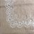 Toalha de Mesa Retangular 6 Lugares 150x220cm Rendada Istambul Bege/Branco - Imagem 2