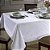 Toalha de Mesa Quadrada 4 Lugares Dohler Requinte 160x160cm TJ-5795 Branca - Imagem 1