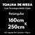 Toalha de Mesa Retangular 8 Lugares Dohler Clean Athenas 160x250cm Esmeralda - Imagem 5