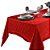 Toalha de Mesa Quadrada 4 Lugares Dohler Requinte 140x140cm TJ-5795 Vermelha - Imagem 3