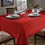 Toalha de Mesa Quadrada 4 Lugares Dohler Requinte 140x140cm TJ-5795 Vermelha - Imagem 1