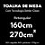 Toalha de Mesa Retangular 8 Lugares Dohler Clean Renova 160x270cm Adele - Imagem 5