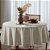 Toalha de Mesa Redonda 8 Lugares Dohler Clean Linhares 200cm AM-5215 Natural - Imagem 2