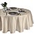 Toalha de Mesa Redonda 4  Lugares Dohler Requinte 160cm TJ-5796 Bege - Imagem 3