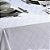 Toalha de Mesa Retangular 6 Lugares Dohler Requinte 140x210cm TJ-5795 Branca - Imagem 4