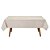 Toalha de Mesa Retangular 6 Lugares Dohler Clean Linhares 160x220cm AM5215 Natural - Imagem 4