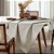 Toalha de Mesa Retangular 6 Lugares Dohler Clean Linhares 160x220cm AM5215 Natural - Imagem 3