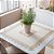 Toalha Centro de Mesa Rendado Jolitex Arizona 85x85cm Bege - Imagem 1