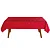 Toalha de Mesa Quadrada 4 Lugares Dohler Requinte 140x140cm TJ-6205 Vermelha - Imagem 2