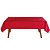Toalha de Mesa Retangular 6 Lugares Dohler Requinte 140x210cm TJ-6205 Vermelha - Imagem 2