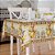 Toalha de Mesa de Páscoa Retangular 6 Lugares 140x210cm Florista Amarelo - Imagem 1