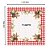 Toalha de Mesa de Páscoa Quadrada 4 Lugares 140x140cm Coelho Morangos - Imagem 3