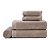 Jogo de Toalhas 5 Peças Karsten Imperial 70x140cm 450g/m² Marrom - Imagem 1