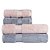 Jogo de Toalhas de Banho 4 Peças Super Soft Zero Twist Corttex Rosa/Azul - Imagem 1