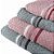 Jogo de Toalhas de Banho 4 Peças Jacquard Trento Corttex Verde/Rosa - Imagem 3