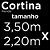 Cortina de Renda com Bandô Clássica Irlanda Interlar 350x220x60cm Branca - Imagem 5