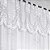 Cortina de Renda com Bandô Clássica Irlanda Interlar 350x220x60cm Branca - Imagem 2