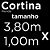 Cortina de Renda para Cozinha Cascata Clássica Arabesco Interlar 300x100cm Desert - Imagem 5