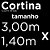 Cortina para Cozinha Bella Janela Novara Linho 300x140cm - Imagem 5