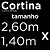 Cortina para Cozinha Bella Janela Poli/Renda 260x140cm - Imagem 5