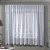 Cortina de Renda para Cozinha com Bandô Clássica Tulipinhas Interlar 220x120x30cm Branca - Imagem 1