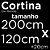 Cortina de Renda para Cozinha com Bandô Valência Interlar 200x120x20cm Branca - Imagem 5