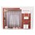 Cortina de Renda para Cozinha com Bandô Clássica Tulipinhas Interlar 220x120x30cm Marfim - Imagem 4