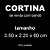 Cortina de Renda com Bandô Clássica Roseiral Interlar 350x220x60cm Desert - Imagem 5