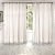 Cortina de Renda com Forro Clássica Roseiral Interlar 300x180cm Marfim - Imagem 1