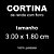 Cortina de Renda com Forro Clássica Roseiral Interlar 300x180cm Marfim - Imagem 5