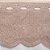 Cortina de Renda para Cozinha com Bandô Clássica Tulipinhas Interlar 280x120x30cm Desert - Imagem 2
