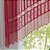 Cortina de Renda para Cozinha Cascata Color Interlar 300x100cm Vermelha - Imagem 3