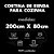 Cortina de Renda para Cozinha Color Interlar 200x80cm Vermelha - Imagem 5