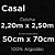 Colcha Casal Dohler Piquet 3 Peças Goiaba - Imagem 5