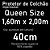 Protetor de Colchão Impermeável Queen Size Kacyumara Algodão Branco - Imagem 5