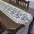 Caminho de Mesa Rendado 40x140cm Creme - Imagem 1