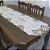 Caminho de Mesa Bordado 40x180cm Bege/Floral - Imagem 1