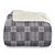 Edredom Queen Size Plush/Sherpa Hedrons Check - Imagem 1
