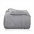 Edredom Queen Size Plush Hedrons Inove Liso Cinza Cromo - Imagem 2