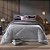 Edredom Queen Size Plush/Peles Hedrons Cinza Cromo - Imagem 1