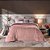 Edredom Queen Size Plush/Peles Hedrons Rosa Poema - Imagem 1