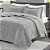 Colcha Queen Size 300 Fios Corttex Ouro 3 Peças Cinza - Imagem 1
