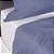 Colcha King Size 300 Fios Corttex Ouro 3 Peças Azul - Imagem 3