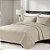 Colcha King Size Corttex Lyon 3 Peças Bege - Imagem 1