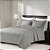 Colcha King Size Corttex Lyon 3 Peças Cinza - Imagem 1