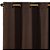 Cortina Blackout de Tecido Liso 4.00 x 2.30 Mts Vivalutex LisboaTabaco - Imagem 1