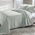 Colcha King Size 200 Fios Corttex Celine 3 Peças Verde - Imagem 1