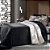 Edredom Casal Plush/Sherpa Hedrons Liso Onix - Imagem 3