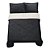 Edredom Casal Plush/Sherpa Hedrons Liso Onix - Imagem 2